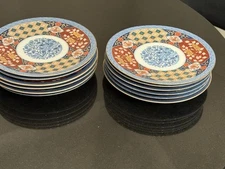 Smithsonian Institution Vintage Japan (6) Imari 8.5" Beautiful Luncheon Plates