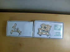 Dept 56 Brite Lites Light Up Reindeer & Santa in his Sleigh with AC/DC Adapter