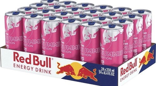 Red Bull Summer Edition Energy Drink, White Peach, 8.4 fl. oz, Pack of 24 Cans