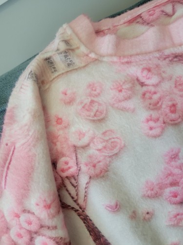 Unbranded Pink & White Floral Heavyweight Sweater Unusual Unique NWOT Size 2X 3X - Bild 4 von 7