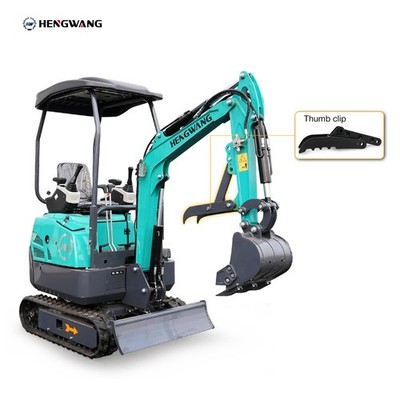 Mini Excavator 1 Ton Digger For Farm 13.5hp Gas Tracked Crawler B&S EPA Engine