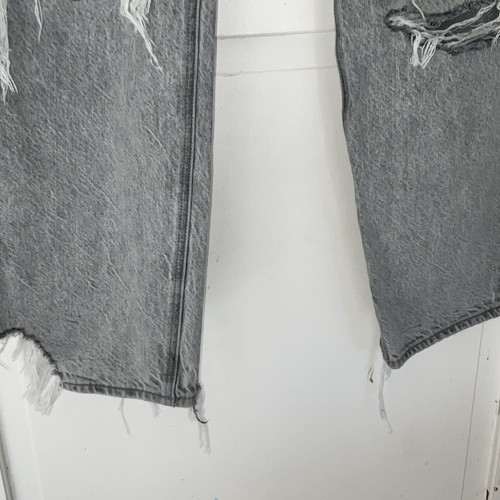 American Eagle Snoopy Jeans Destroyed Size 14 Light Grayish - Picture 5 of 13