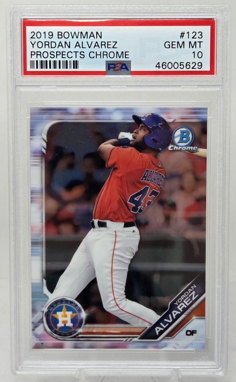2019 Bowman Chrome YORDAN ALVAREZ RC CARD PSA 10 GEM MINT