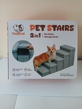 Pampered Pet Dog 2 In 1 Dog Stairs And Storage
