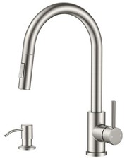Kitchen Faucet with Pull Down Sprayer, Modern Single Hole Kitchen Sink Faucet...
