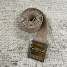 Officers Equipment Company 4-76 USMC Khaki Dress Belt Gold Toned Buckle 42”