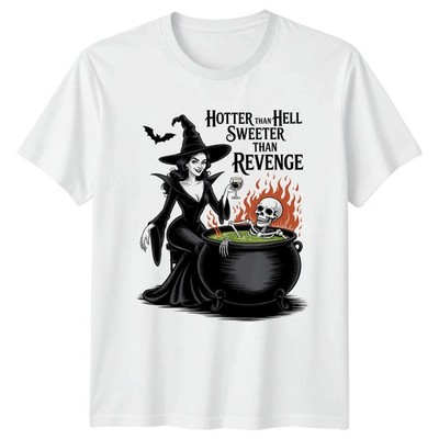 Hotter Than Hell Sweeter Than Damen T-Shirt Hexe Rache Halloween