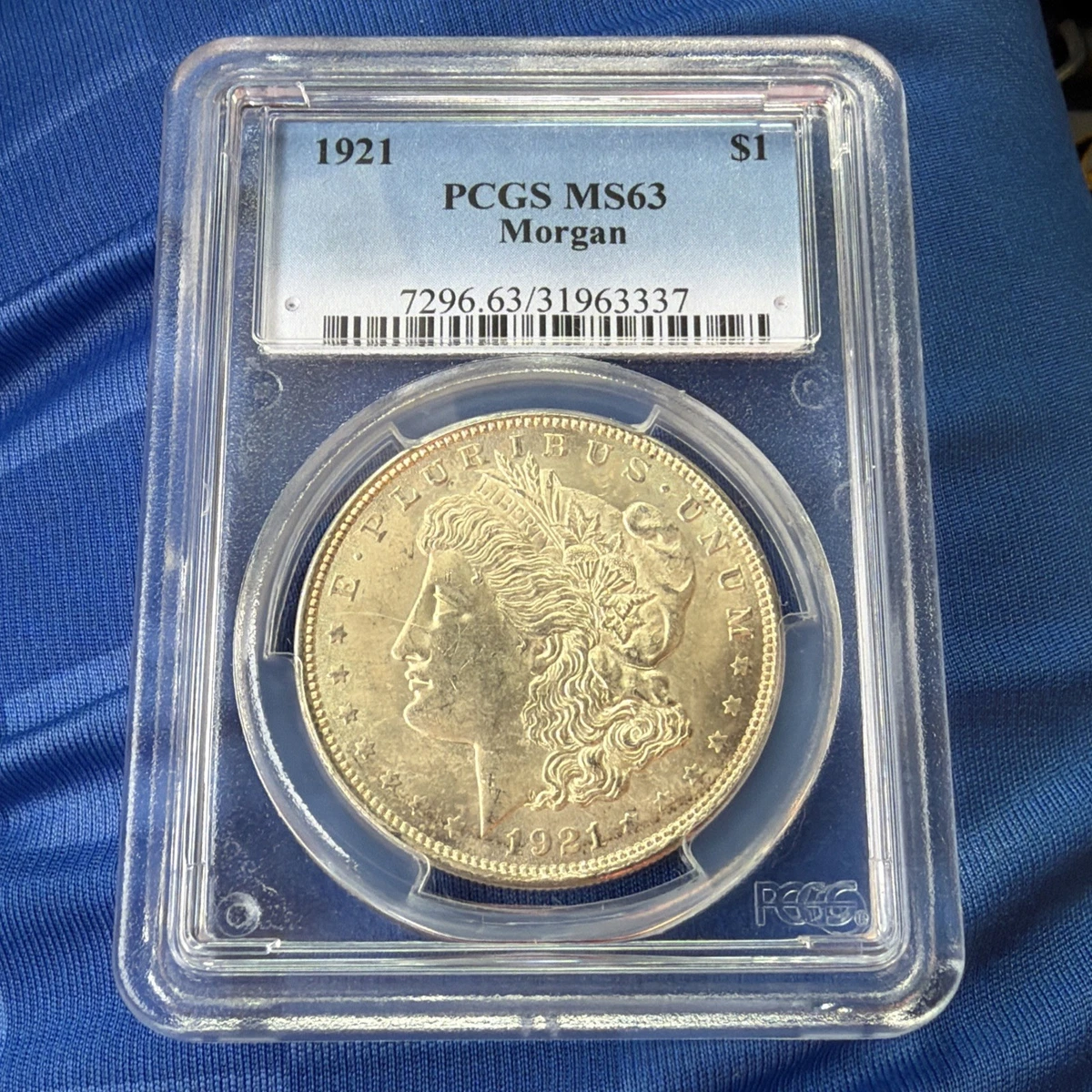 Philadelphia MS 63 Graded 1921 Year Morgan US Dollars (1878-1921