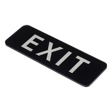 EXIT sign, acrylic 9"x3" car sticker door sticker, black