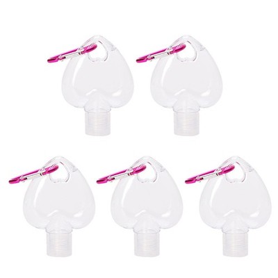 Reusable Plastic Empty Hook Containers for Travel Storage 5Pcs Assorted Colors