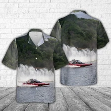 Drag Boat MotoLucas Oil Drag Boat Racerboat Hawaiian Shir