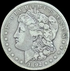 1892-CC $1 Morgan Dollar - Raw VF - See Pictures