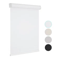 Changshade 100% Blackout Cordless Window Blinds Roller Shades  Free-Stop