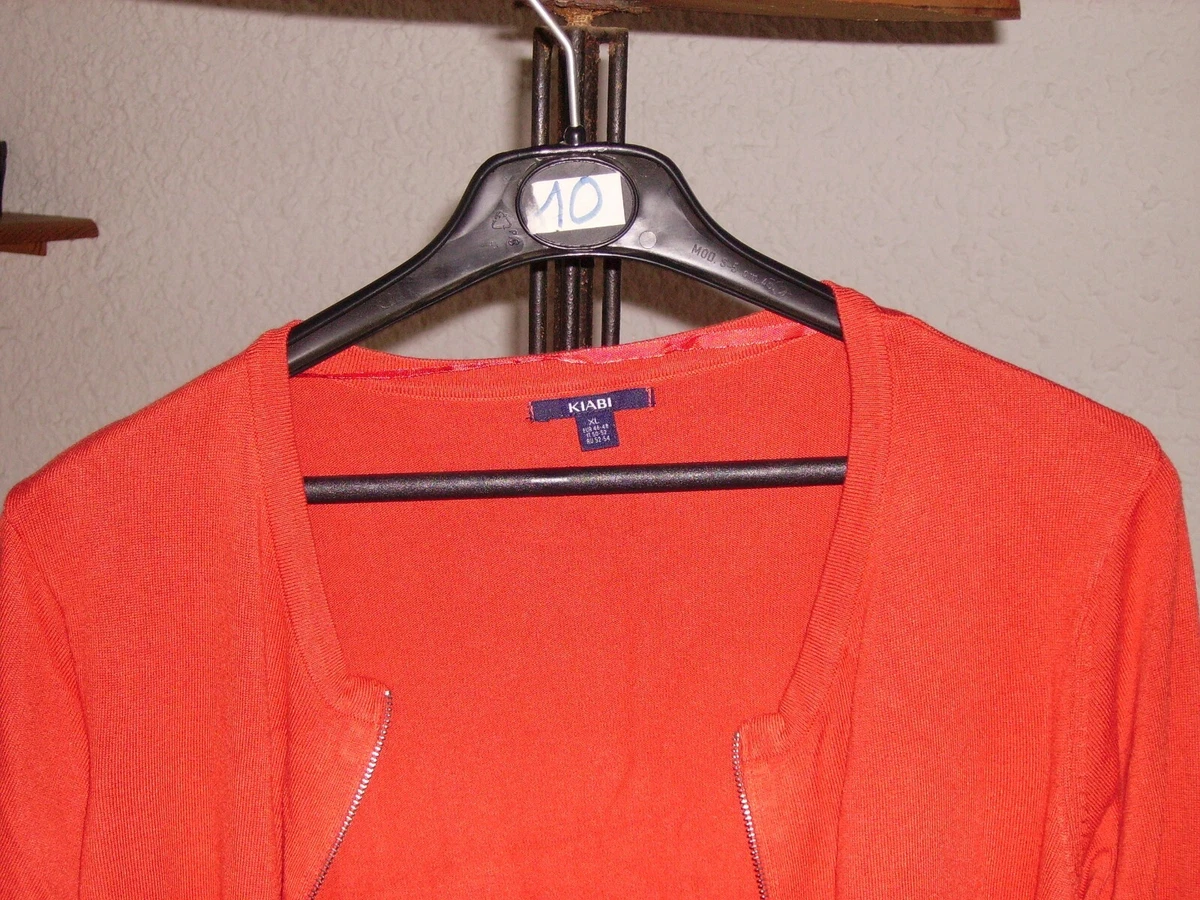 Gilet femme rouge KIABI T.46 48 coton acrylique Occasion eBay