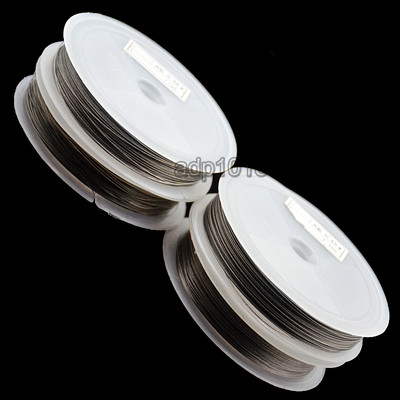 Wholesale 50 meters Tigertail Beading Wire Jewelry Making 0.3mm - 0.45mm 