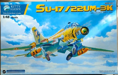 KITTY HAWK 1/48 SU-17 / 22UM-3K  Fitter  Fighter-bomber JET twin set type