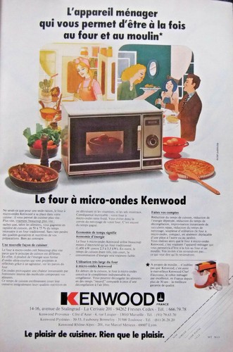 PRESSEWERBUNG 1980 KENWOOD DER MIKROWELLENOFEN - ADVERTISING