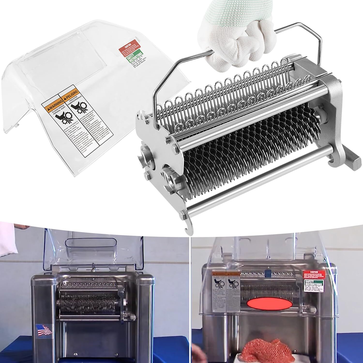 Cradle Assembly With Safety Cover for Biro Tenderizer Pro 9 Sir Steak TA3130