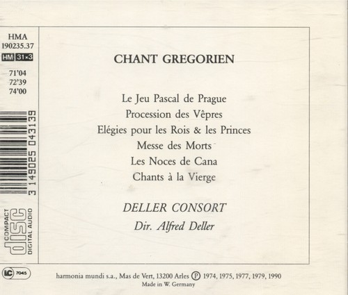 Deller Consort - Chant Gregorien 3CD - Picture 2 of 2