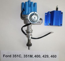 Big Block Ford 351c-351m-429-460 Blue Female Small Cap Hei Distributor 50k Coil Big Block Ford 351c-351m-429-460 Blue Female Small Cap Hei Distributor 50k Coil