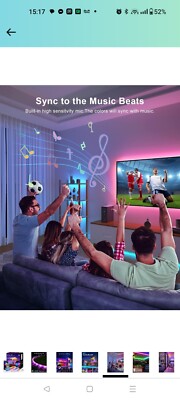EJ's SUPER CAR Led Strip Lights 98.4 Feet, Dimmable Color Changing by 44Key...