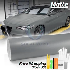 Matte Flat Nardo Gray Flat Vinyl Wrap Sticker Decal Film Bubble Free Sheet