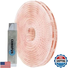 CANOPUS Hook and Loop Tape with Adhesive (½ in x 6 ft), Heavy Duty Reclosable