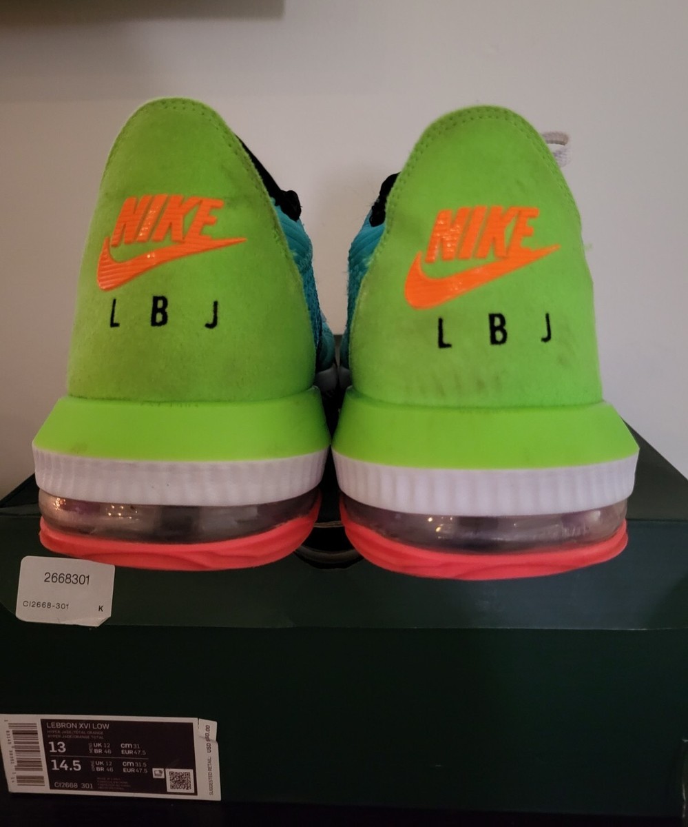 Nike Lebron XVI 16 Low Air Max Trainer 2 Hyper Jade CI2668