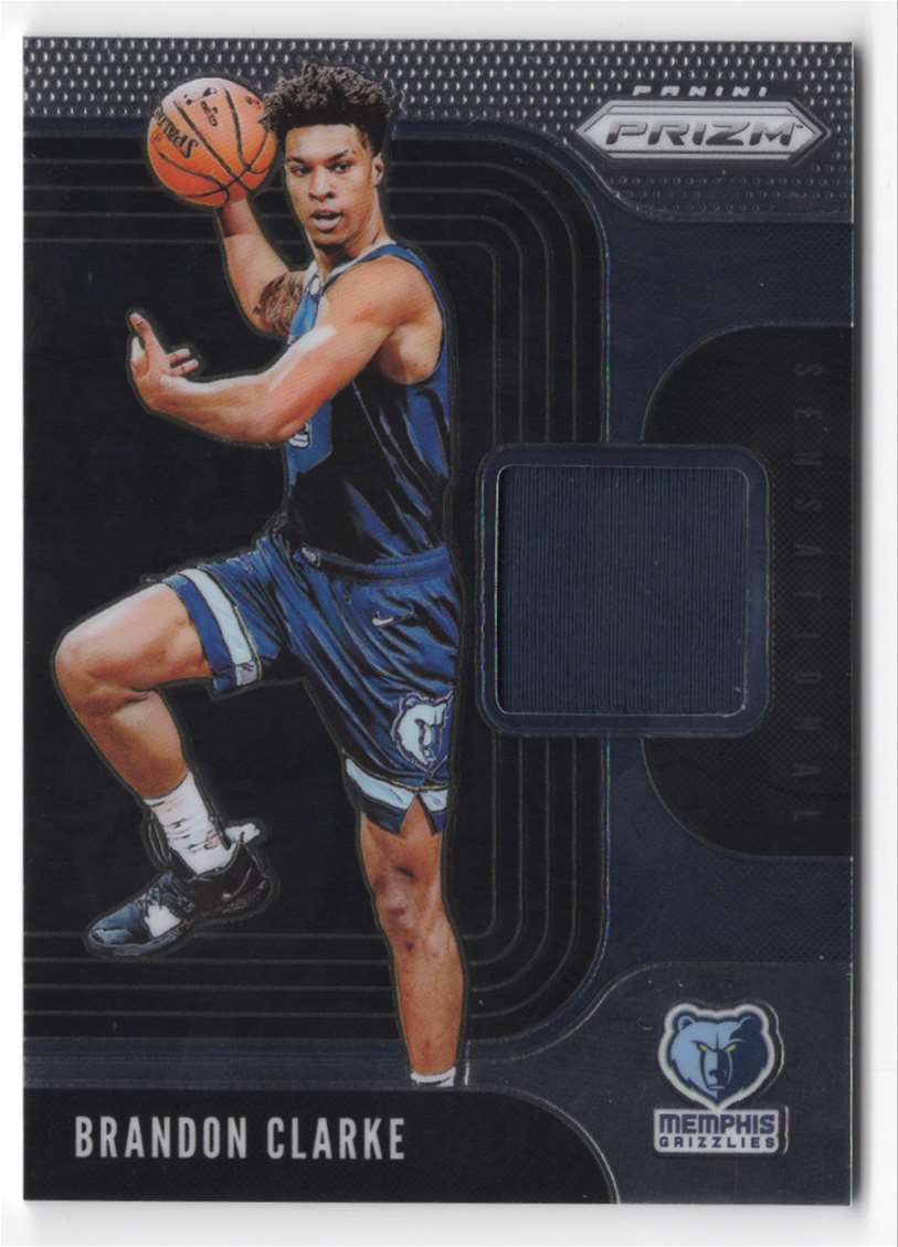 2019-20 Panini Prizm Sensational Swatches #SS-BCL Brandon Clarke Jersey Memphis