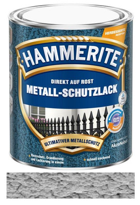 Hammerite Metallschutz-Lack Hammerschlag 2,5 l silbergrau NEUWARE Art. 5087619