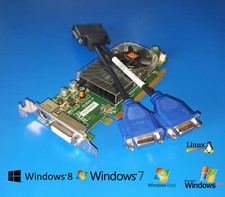 HP Compaq SFF dc7100 dc7600 dc7700 dc7800 Short Dual VGA Monitor Video Card
