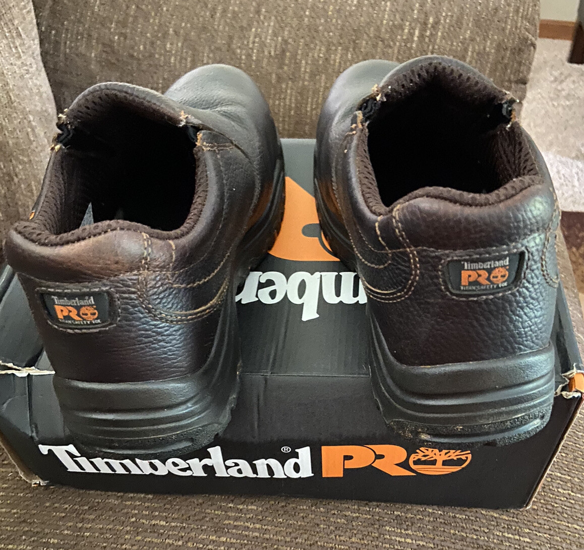 Timberland PRO Men's 53534 Titan SafetyToe SlipOnCamel Brown8.5 M eBay