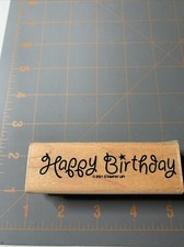 Stampin' Up - Wood Mounted Stamp Happy Birthday