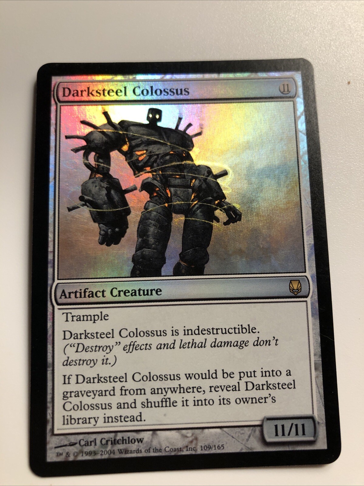 Darksteel Colossus - Foil Magic Darksteel MTG Magic - Indestructible Golem LP