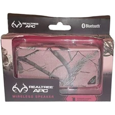 Realtree Wireless Bluetooth Speaker Music Hands Free Phone Calling, Pink Camo