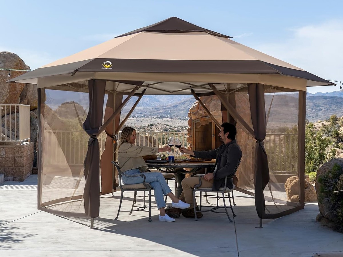 Canopy 14x14 Crown Shades 16x16' Pop-Up Gazebo UV