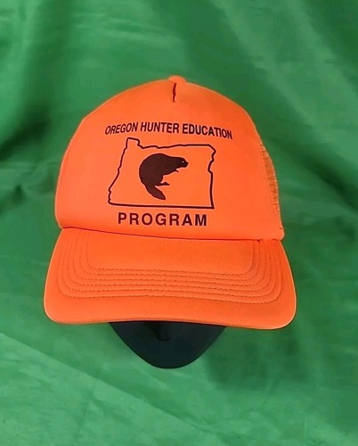 Orange Oregon Hunter Education Hat - Highlighter Snapback