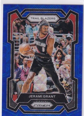 2023-24 Panini Prizm NBA Basketball No. 70 Jerami Grant Blue Wave Prizm