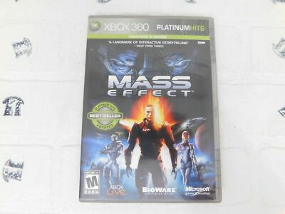 Mass Effect -- Platinum Hits (Microsoft Xbox 360, 2009) Cleaned, Tested