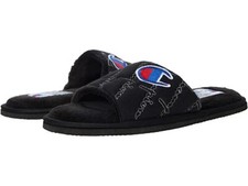 CHAMPION HOTEL SLIPPERS WOMENS SIZE 6 7 8 9 BLACK WHITE GRAY NEW