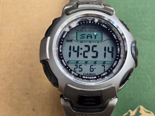 CASIO PRO TREK PRG-50 Titanium Tough Solar - Triple Sensor - Boxed - Picture 3 of 8