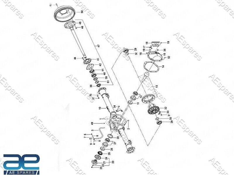 0502FA0310N Kit Axle Shaft Bearing Rear Left Hand For Mahindra Goa - Image 3 of 4