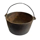 Vintage Wagner Cast Iron Mini Cauldron 5” 3 Legs Bail Handle