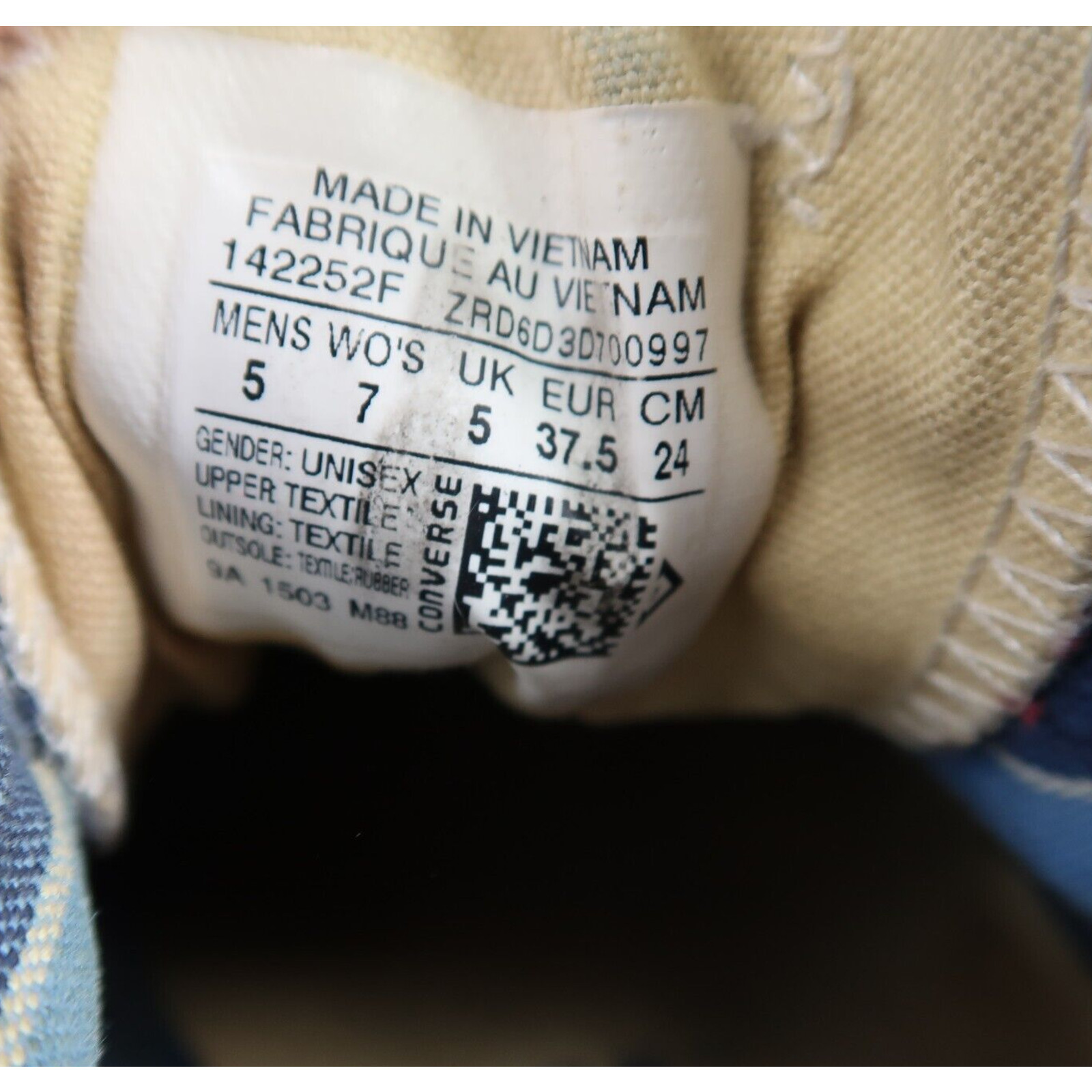 Converse Shoes Womens 7 Sneakers Lifestyle Chuck Taylor Low Blue Canvas Classic thumbnail 11