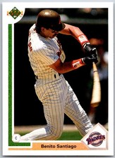 ⚾ 1991 Upper Deck #467d Benito Santiago San Diego Padres