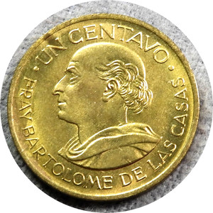 elf Guatemala 1 Centavo 1964  Quetzal Bird   Friar Bartholome