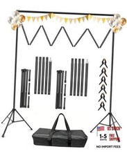 Backdrop Stand 10 x 8 Ft WxH , Adjustable Photography Background Stand 10x8FT