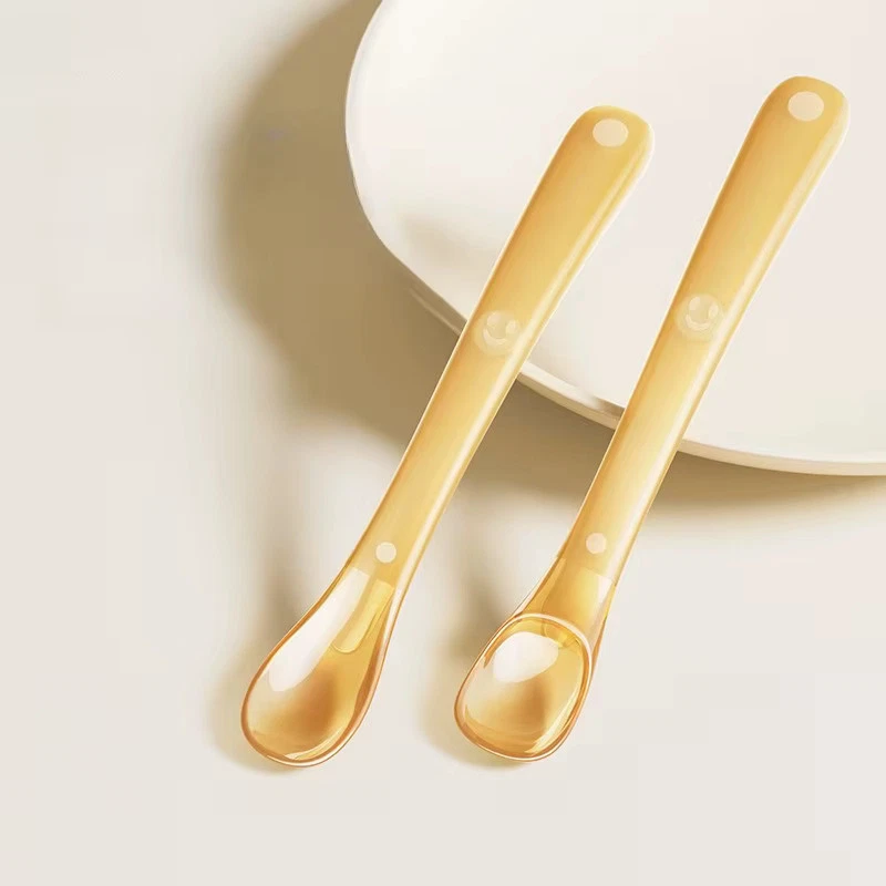Boxed Silicone Spoon Newborn Baby Food Supplement Spoon Feeding, Baby Bottle