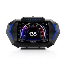 AZIJYV Obd2 Gauge Display with Speed, Heads Up Display for Cars P24, Fuel Con...