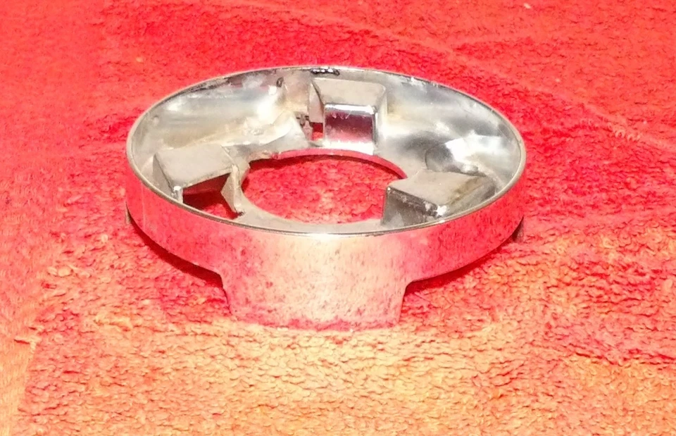 1967 Ford Mustang GT GTA Fairlane XL ORIG DELUXE WOOD WHEEL HORN RING UPR COLLAR - Image 3 of 4